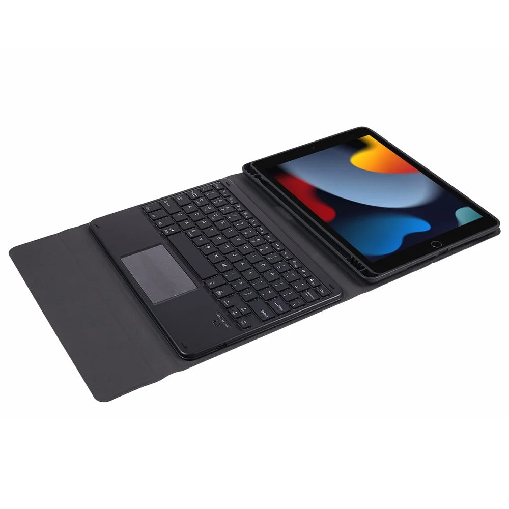 TP-1029C For iPad 10.2 (2021) / (2019) / (2020) / iPad Air 10.5 inch (2019) / iPad Pro 10.5-inch (2017) Bluetooth-compatible Keyboard with Backlit, Touchpad,  PU+PC Tablet Case - 7