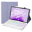 AH14-AS For Huawei MatePad Air 11.5 inch (2023) Detachable Bluetooth-compatible Keyboard Case with Touchpad 3 Colors Backlight - Purple - 1