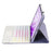 AH14-AS For Huawei MatePad Air 11.5 inch (2023) Detachable Bluetooth-compatible Keyboard Case with Touchpad 3 Colors Backlight - Purple - 3