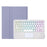 AH14-AS For Huawei MatePad Air 11.5 inch (2023) Detachable Bluetooth-compatible Keyboard Case with Touchpad 3 Colors Backlight - Purple - 5