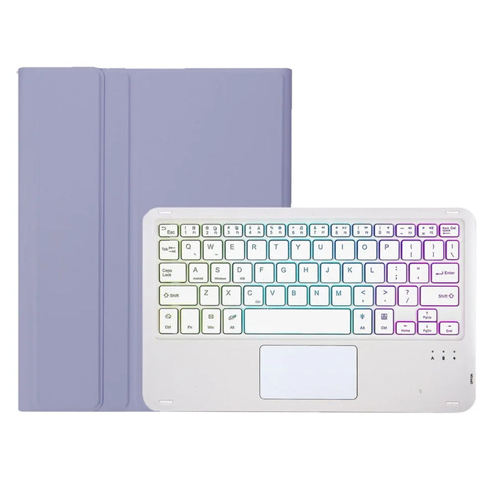 AH14-AS For Huawei MatePad Air 11.5 inch (2023) Detachable Bluetooth-compatible Keyboard Case with Touchpad 3 Colors Backlight - Purple - 5