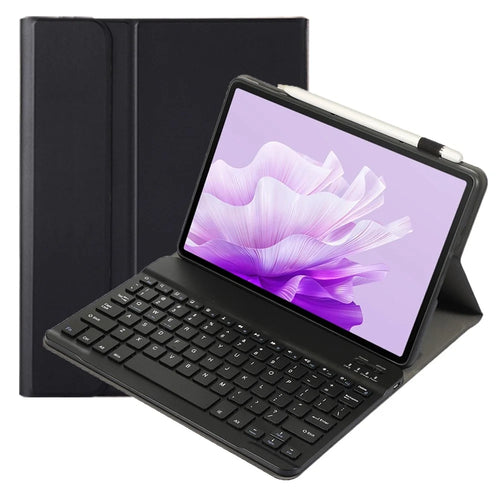 AH14 For Huawei MatePad Air 11.5 inch (2023) Split-type Bluetooth-compatible Keyboard Ultra-slim Tablet Case with Pen Holder - Black - 1
