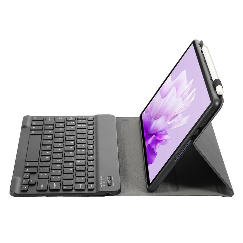 AH14 For Huawei MatePad Air 11.5 inch (2023) Split-type Bluetooth-compatible Keyboard Ultra-slim Tablet Case with Pen Holder - Black - 3