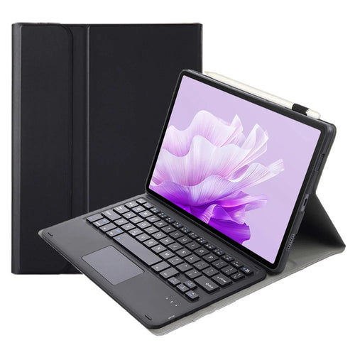 AH14-A For Huawei MatePad Air 11.5 inch (2023) Detachable Bluetooth-compatible Keyboard Tablet Case Stand with Touchpad Pen Holder - Black - 1