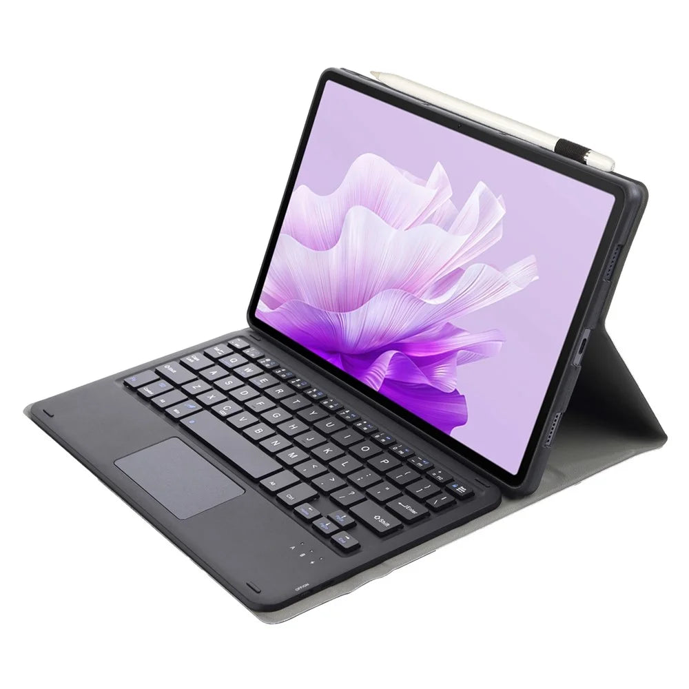 AH14-A For Huawei MatePad Air 11.5 inch (2023) Detachable Bluetooth-compatible Keyboard Tablet Case Stand with Touchpad Pen Holder - Black - 3
