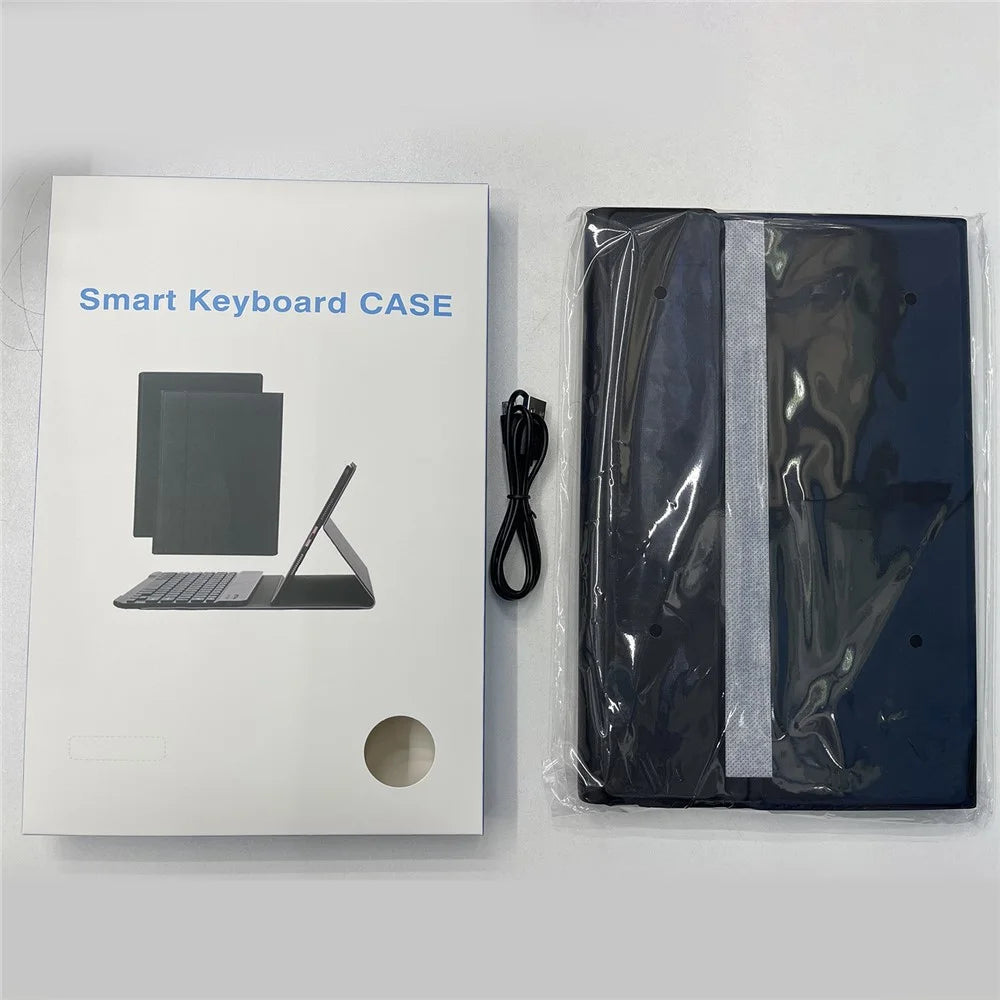 AH14-A For Huawei MatePad Air 11.5 inch (2023) Detachable Bluetooth-compatible Keyboard Tablet Case Stand with Touchpad Pen Holder - Black - 5