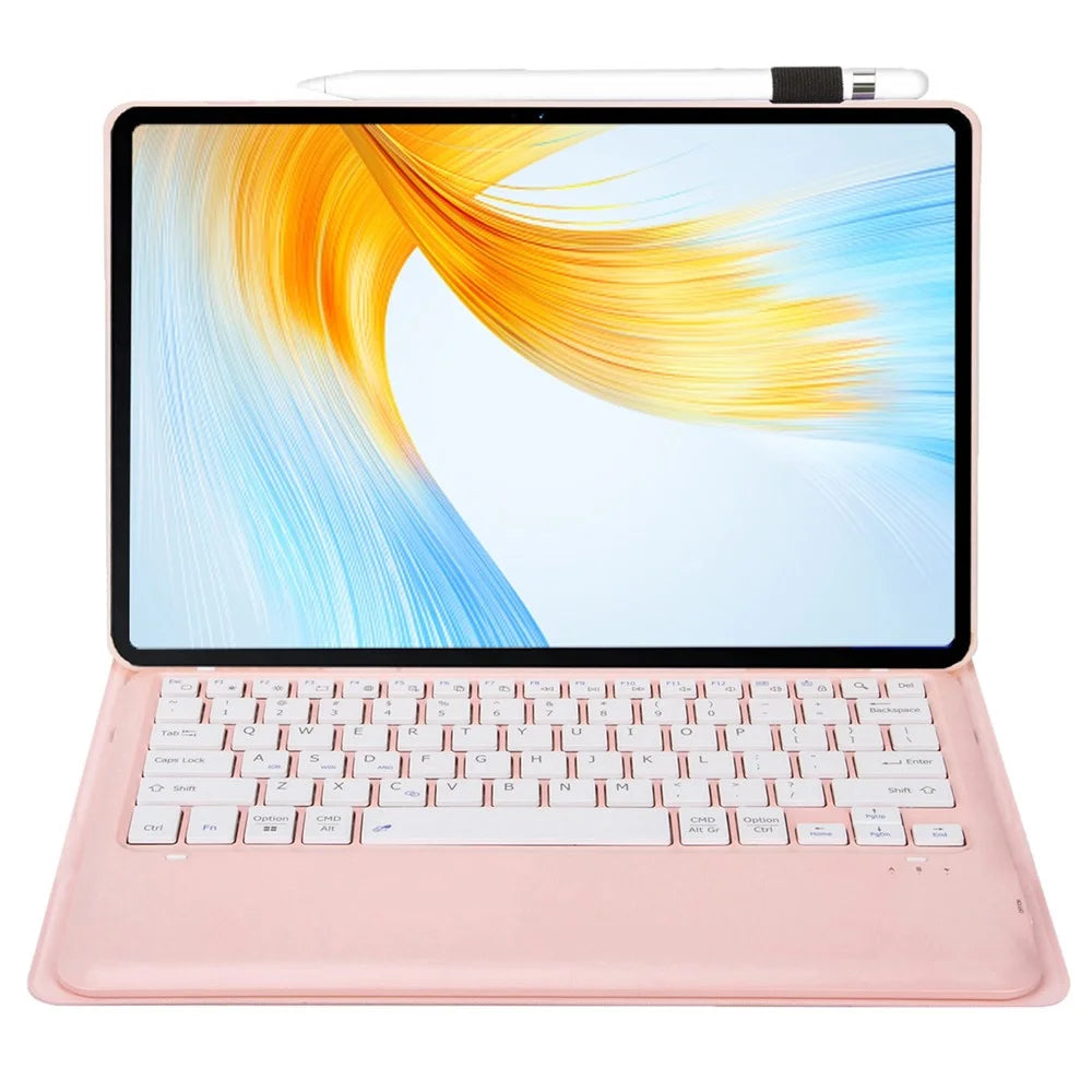 AH16 For Honor MagicPad 13 Detachable Bluetooth-compatible Keyboard Smart Case Stand Ultra-slim Tablet Cover - Pink - 2