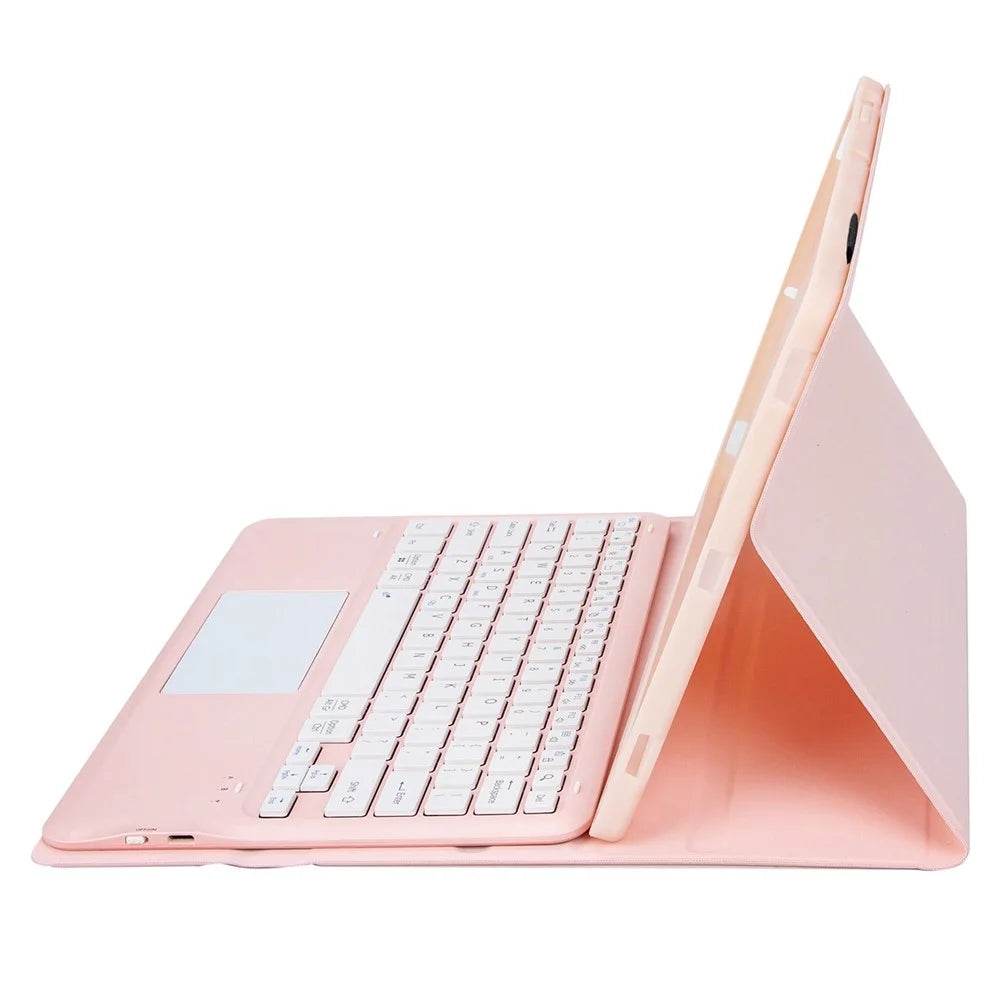AH16-A For Honor MagicPad 13 Detachable Bluetooth-compatible Keyboard Smart Tablet Case with Touchpad Pen Loop - Pink - 3