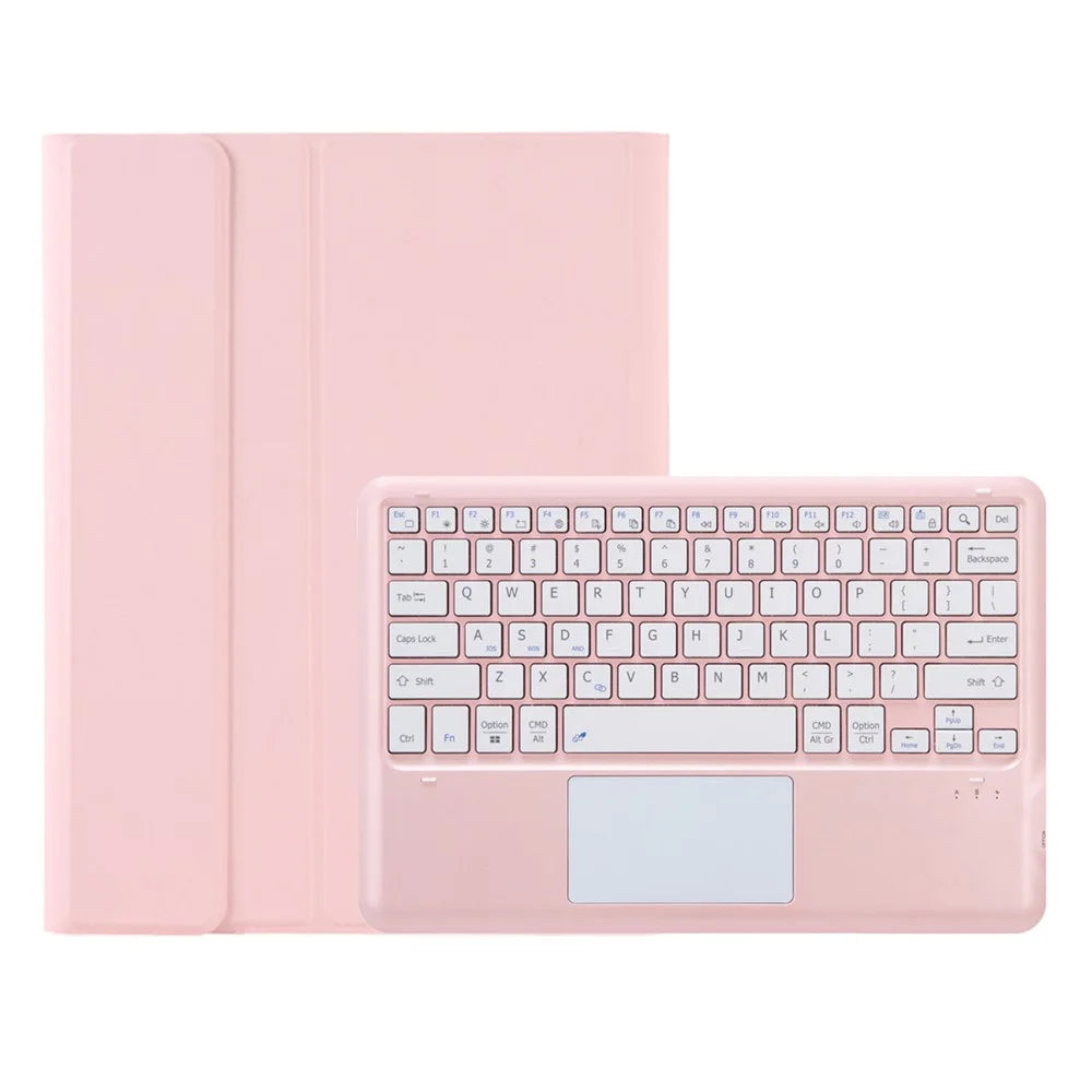 AH16-A For Honor MagicPad 13 Detachable Bluetooth-compatible Keyboard Smart Tablet Case with Touchpad Pen Loop - Pink - 4