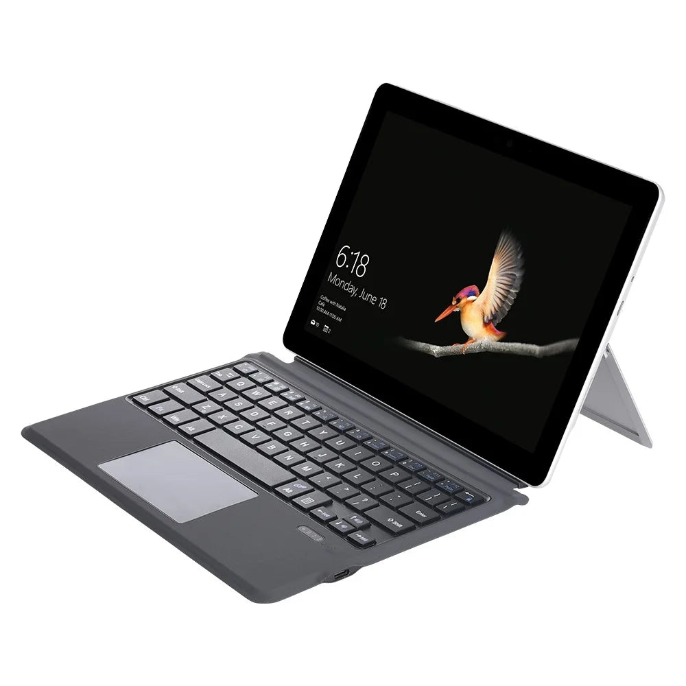 FT-1087A PU Leather Tablet Case for Microsoft Surface Go / Go 2 / Go 3 , Stand Cover with Bluetooth-compatible Wireless Touchpad Keyboard - 1