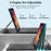 For Lenovo Tab P11 TB-J606F / L Backlight 2 in 1 Bluetooth-compatible Keyboard Tablet Case Stand with Mouse - Black - 3