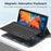 For Lenovo Tab P11 TB-J606F / L Backlight 2 in 1 Bluetooth-compatible Keyboard Tablet Case Stand with Mouse - Black - 4