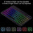 For Lenovo Tab P11 TB-J606F / L Backlight 2 in 1 Bluetooth-compatible Keyboard Tablet Case Stand with Mouse - Black - 6