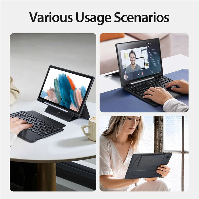 DUX DUCIS for Samsung Galaxy Tab A8 10.5 (2022)  /  (2021) 3 in 1 Magnetic Detachable Bluetooth-compatible Keyboards Tablet Stand Case - 6