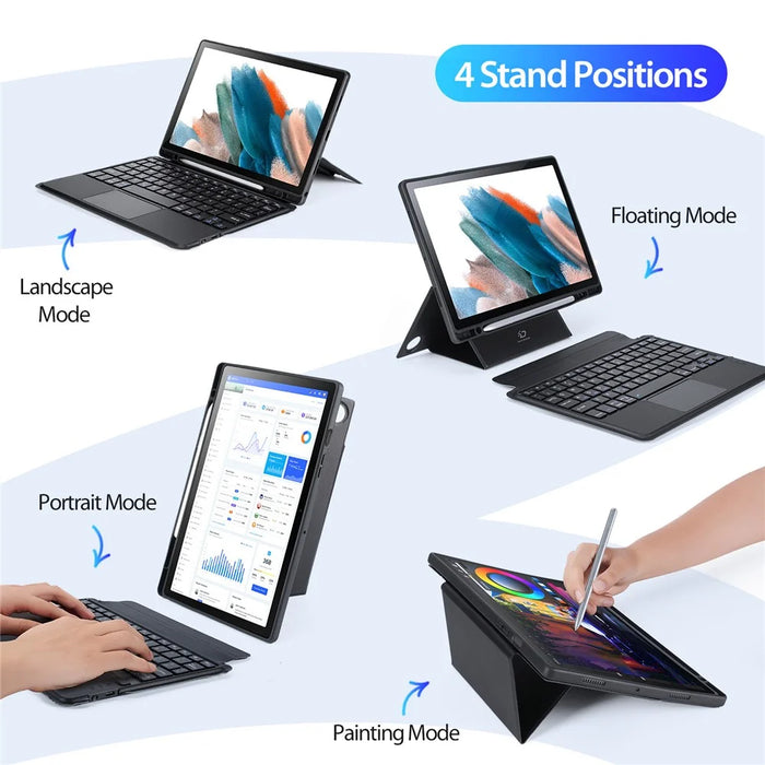 DUX DUCIS for Samsung Galaxy Tab A8 10.5 (2022)  /  (2021) 3 in 1 Magnetic Detachable Bluetooth-compatible Keyboards Tablet Stand Case - 7