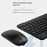 030 Wireless Keyboard and Mouse Combo 10-inch Rechargeable Mouse Keyboard Set for Mac / iOS / Windows / Android - Sky Blue - 4