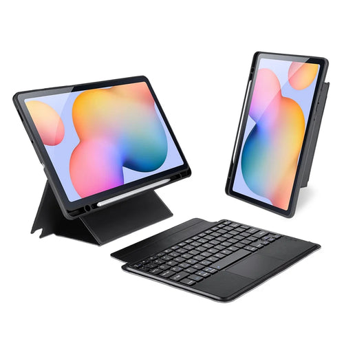 DUX DUCIS For Samsung Galaxy Tab S6 Lite (2020) / S6 Lite (2022) / (2024) Magnetic Bluetooth-compatible Keyboard PU Leather Tablet Case - 1