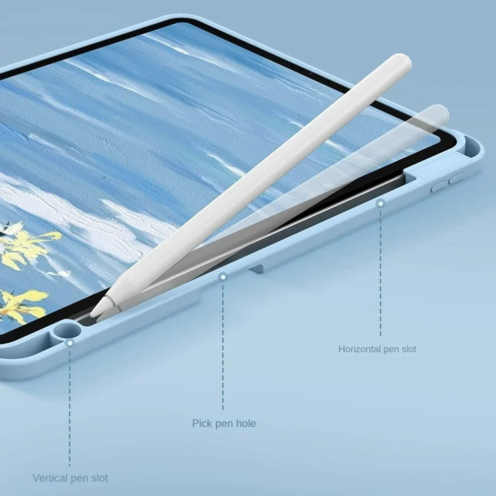 FT-5011 For iPad Air 11 (2026) / (2025) / (2024) / Air (2020) (2022) / Pro 11 (2018) / (2020) / (2021) / (2022) Leather Case Keyboard with Touchpad - Black - 6