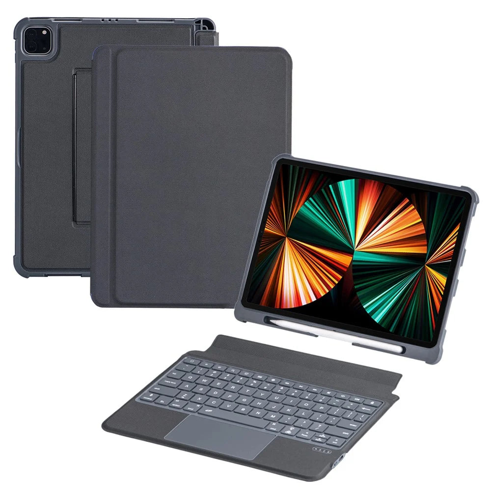 T5507D For iPad Air 11 (2026) / (2025) / (2024) / Air (2020) (2022) / Pro 11 (2020) / (2021) / (2022) / (2018) Bluetooth-Compatible Keyboard Tablet Case - 1