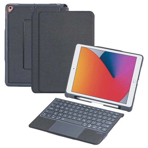 T5506D For iPad 10.2 (2021) / (2019) / (2020) / iPad Pro 10.5-inch (2017) /  Air 10.5 inch (2019) Bluetooth-compatible Keyboard Tablet Case - 1