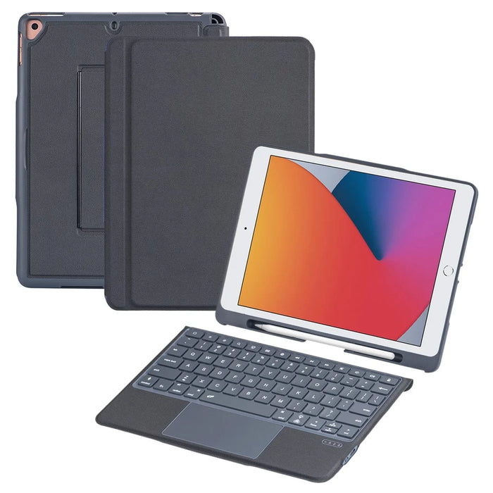 T5506D For iPad 10.2 (2021) / (2019) / (2020) / iPad Pro 10.5-inch (2017) /  Air 10.5 inch (2019) Bluetooth-compatible Keyboard Tablet Case - 1