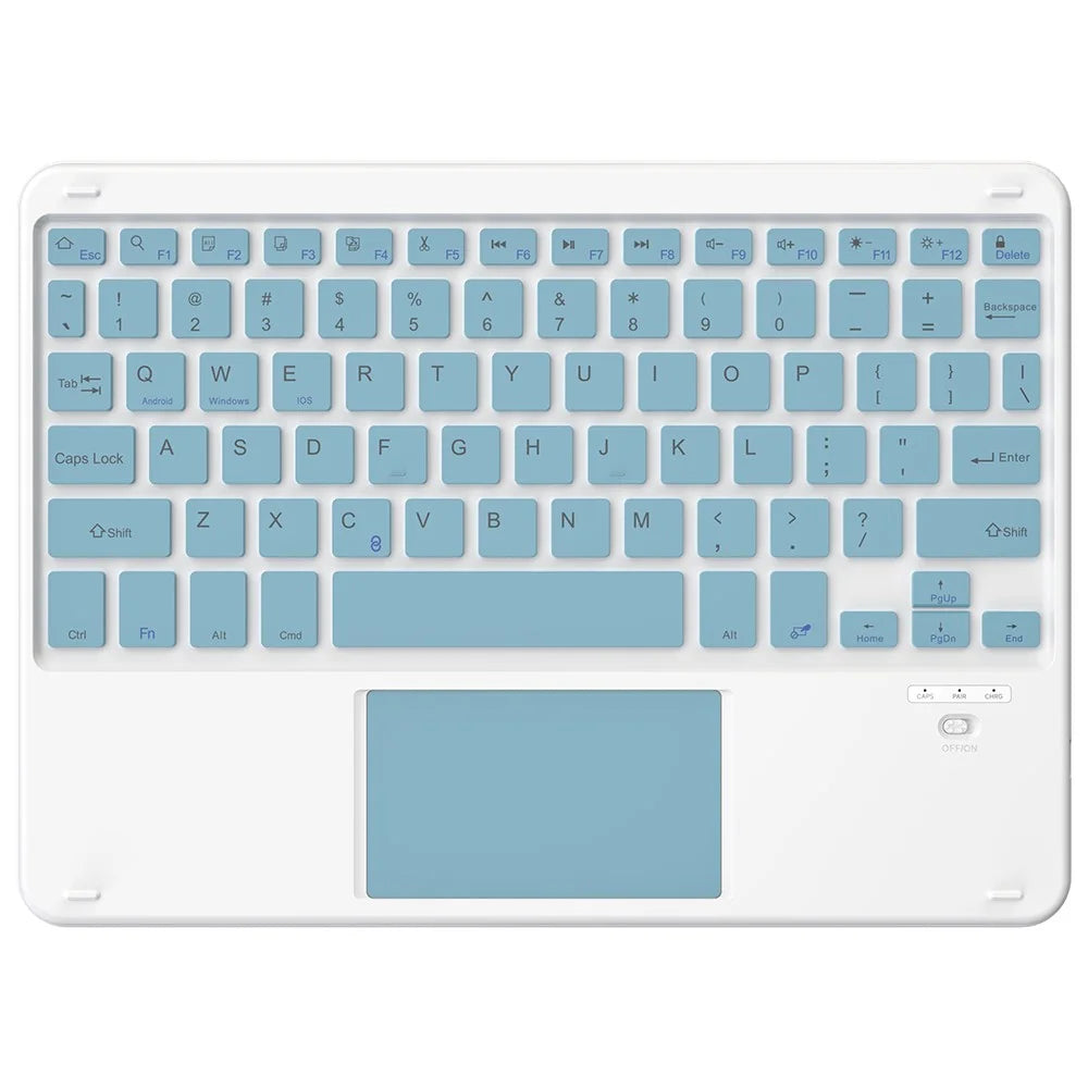 172 Wireless Keyboard with Touchpad Portable Bluetooth-compatible Keyboard for iOS / Mac Android Windows - Sky Blue - 1