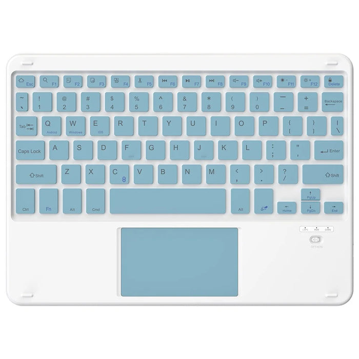 172 Wireless Keyboard with Touchpad Portable Bluetooth-compatible Keyboard for iOS / Mac Android Windows - Sky Blue - 1