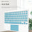 172 Wireless Keyboard with Touchpad Portable Bluetooth-compatible Keyboard for iOS / Mac Android Windows - Sky Blue - 2