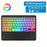 172 Wireless Touchpad Keyboard RGB Backlit Bluetooth-compatible 5.1 Rechargeable Keyboard - Black - 2