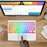 172 Wireless Touchpad Keyboard RGB Backlit Bluetooth-compatible 5.1 Rechargeable Keyboard - Black - 7