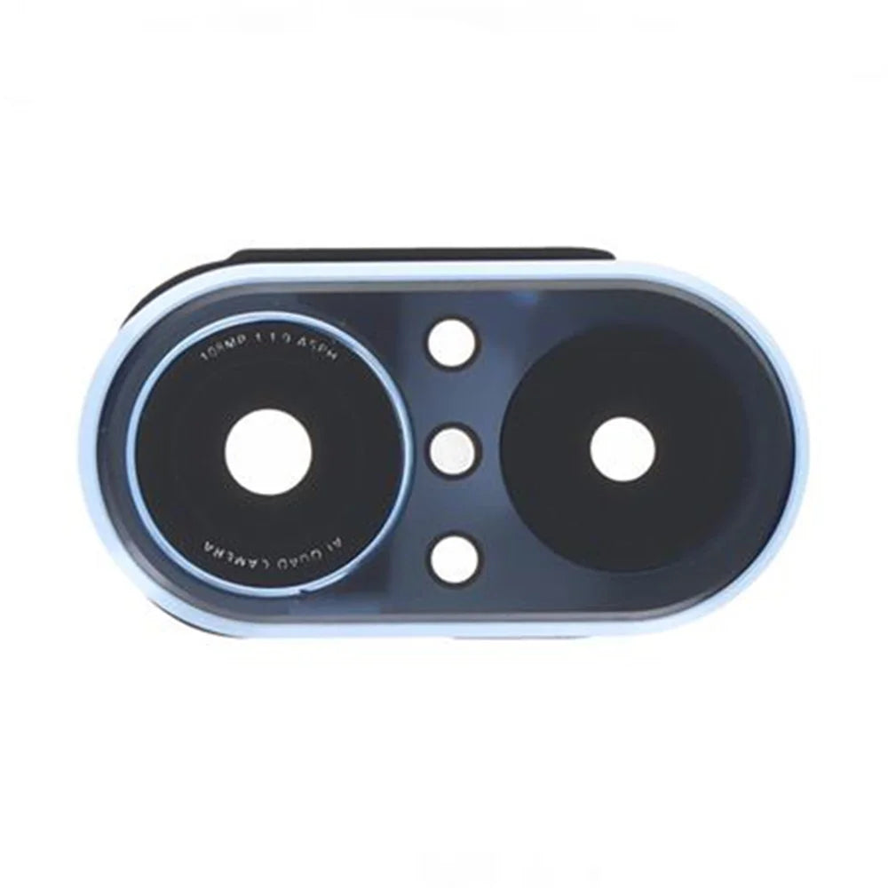 For Huawei nova 9 SE / nova 9 SE 5G OEM Back Camera Lens Holder Cover with Glass Replacement Part (without Logo) - Blue - 1