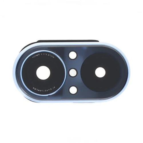 For Huawei nova 9 SE / nova 9 SE 5G OEM Back Camera Lens Holder Cover with Glass Replacement Part (without Logo) - Blue - 1
