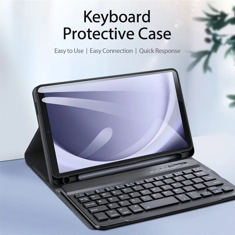 DUX DUCIS For Samsung Galaxy Tab A9 Bluetooth-compatible Keyboard with PU Leather Tablet Case - 2
