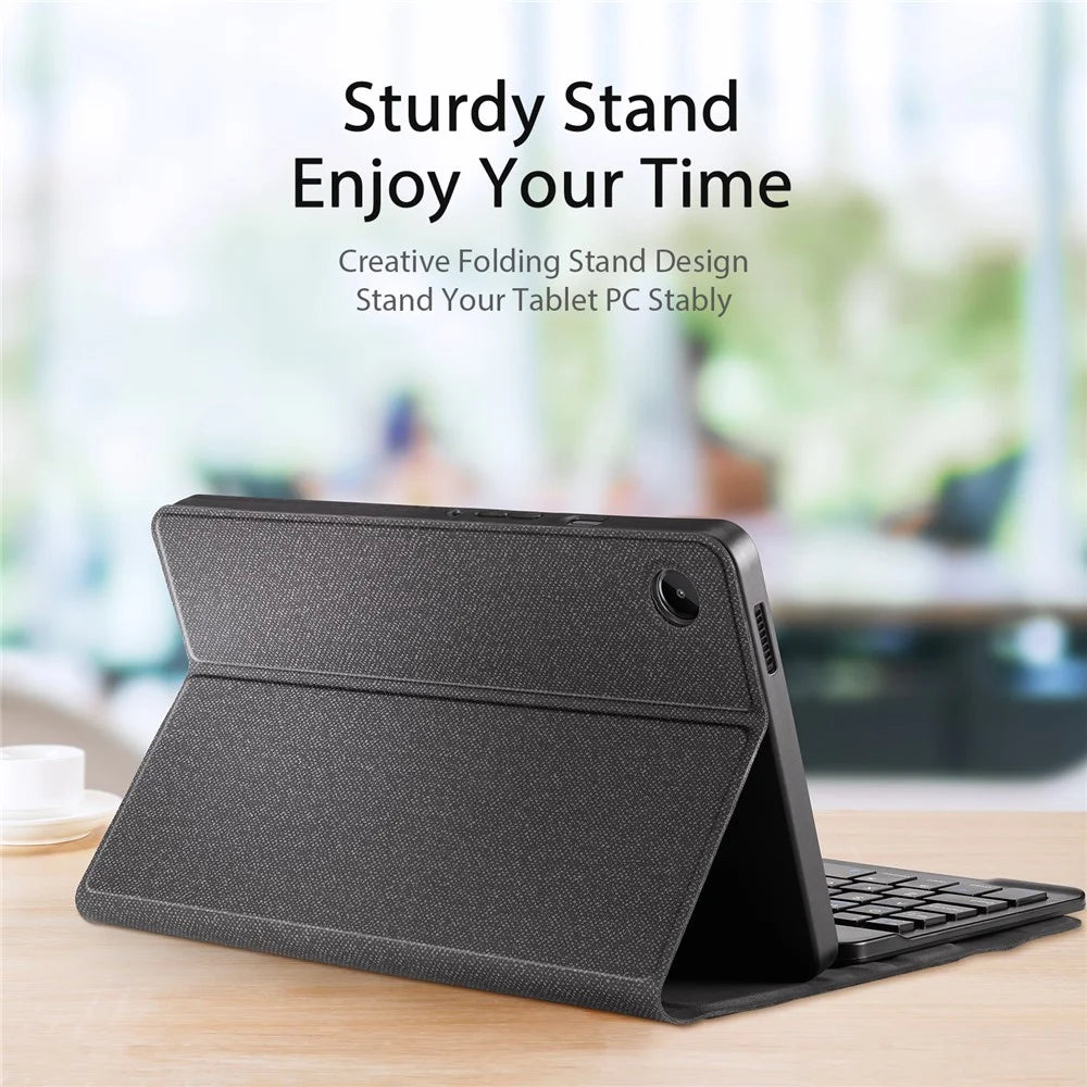 DUX DUCIS For Samsung Galaxy Tab A9 Bluetooth-compatible Keyboard with PU Leather Tablet Case - 4