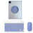 A11 For iPad Pro 11-inch (2018) / (2020) / (2021) / (2022) Bluetooth-compatible Keyboard Set with Mouse, Rotating Kickstand Tablet Case - Purple - 1