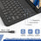 A11 For iPad Pro 11-inch (2018) / (2020) / (2021) / (2022) Bluetooth-compatible Keyboard Set with Mouse, Rotating Kickstand Tablet Case - Purple - 2