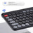 A201 Laptop Keyboard Bluetooth-compatible + Wireless 2.4G Computer Keyboard for Windows / 8-Pin / Android - Black - 4