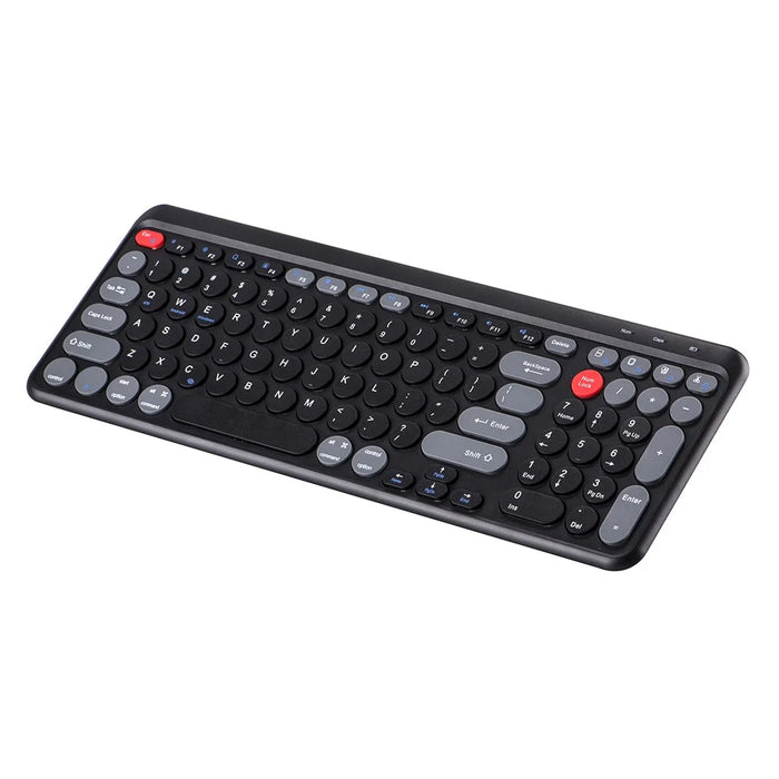 A202 Bluetooth-compatible Laptop Keyboard Portable Wireless 2.4G Keyboard Number Keypad for Windows / 8-Pin / Android - Black - 1