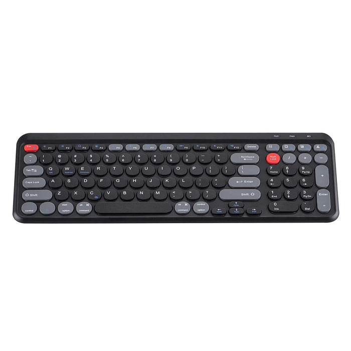 A202 Bluetooth-compatible Laptop Keyboard Portable Wireless 2.4G Keyboard Number Keypad for Windows / 8-Pin / Android - Black - 2