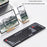 A202 Bluetooth-compatible Laptop Keyboard Portable Wireless 2.4G Keyboard Number Keypad for Windows / 8-Pin / Android - Black - 4
