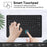 SK-1296 For iPad Pro 12.9-inch (2018) / (2020) / (2021) / (2022) Touchpad Bluetooth-compatible Keyboard with Protective Tablet Case - Black - 3