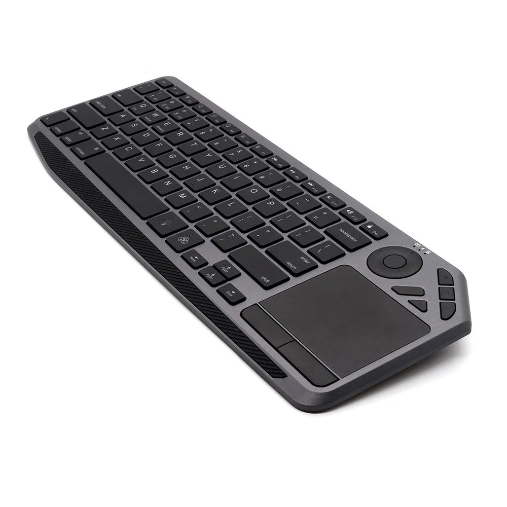BK9801T Dual-Mode Keyboard Bluetooth-compatible 2.4G Wireless Keyboard with Touchpad for Computer, Tablet - Black - 1