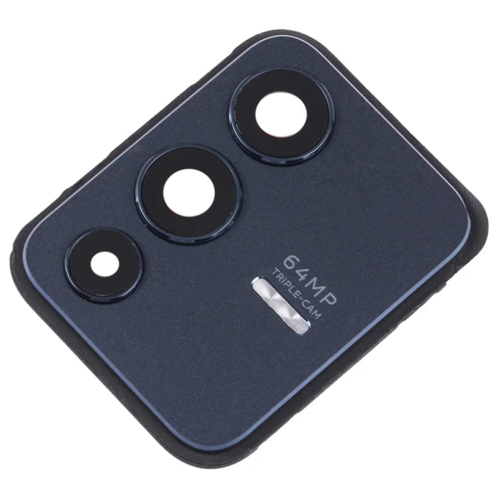 For vivo V23 5G OEM Back Camera Lens Holder Cover with Glass Replacement Part (without Logo) - Black - 1