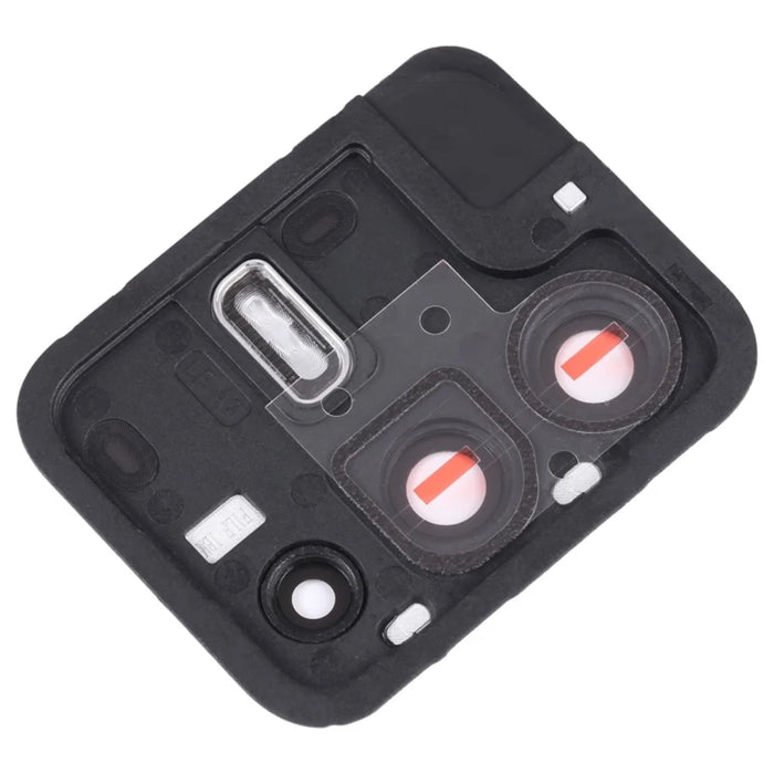 For vivo V23 5G OEM Back Camera Lens Holder Cover with Glass Replacement Part (without Logo) - Black - 2