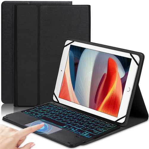 TY3316D Universal Bluetooth-compatible Keyboard Case for 9" to 11" Tablets (with Touchpad, Backlit) - 1