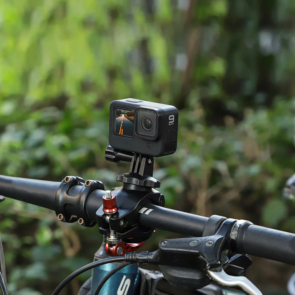 SUNNYLIFE ZJ758 DJI Action 4 / GoPro 12 Bike Mount 360-Degree Rotation Handlebar Camera Holder - 7