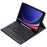 A810B For Samsung Galaxy Tab S10+ / S9 FE+ / S9+ 12.4" X610 / X616 Detachable Bluetooth-compatible Keyboard Case Pencil Slot Tablet Case - Black - 4