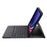 A810B-A For Samsung Galaxy Tab S10+ / S9 FE+ / S9+ 12.4" X610 / X616 Bluetooth-compatible Keyboard with Touchpad Pencil Slot Tablet Case - Black - 5