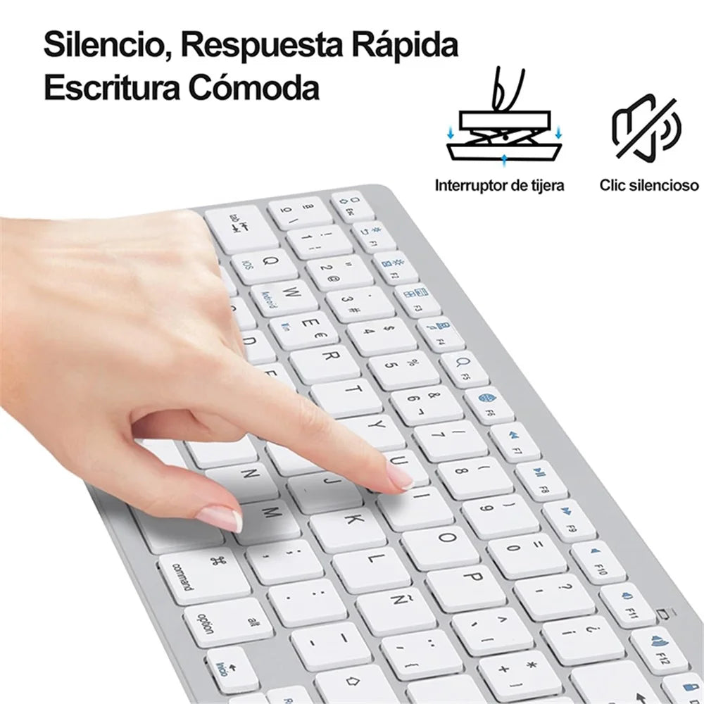 X5 (SP) Spanish Universal Wireless Bluetooth-compatible Keyboard for Smart Phone / Tablet - 3