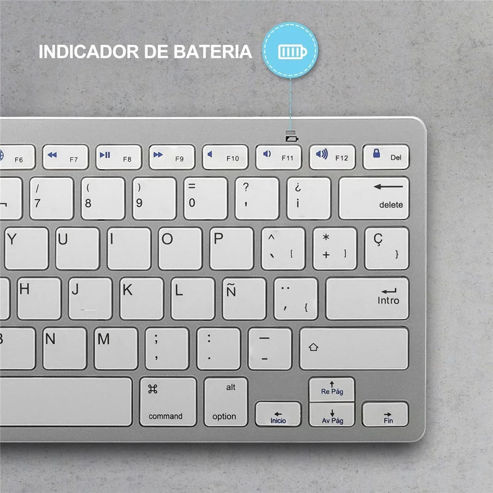 X5 (SP) Spanish Universal Wireless Bluetooth-compatible Keyboard for Smart Phone / Tablet - 6
